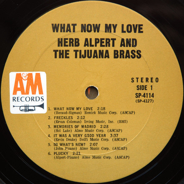 Alpert, Herb & The Tijuana Brass - What Now My Love (VG) (Vinyl LP)