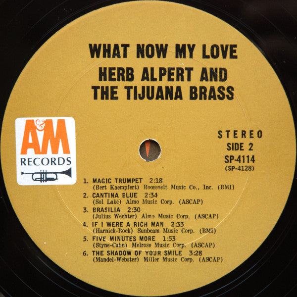 Alpert, Herb & The Tijuana Brass - What Now My Love (VG) (Vinyl LP)