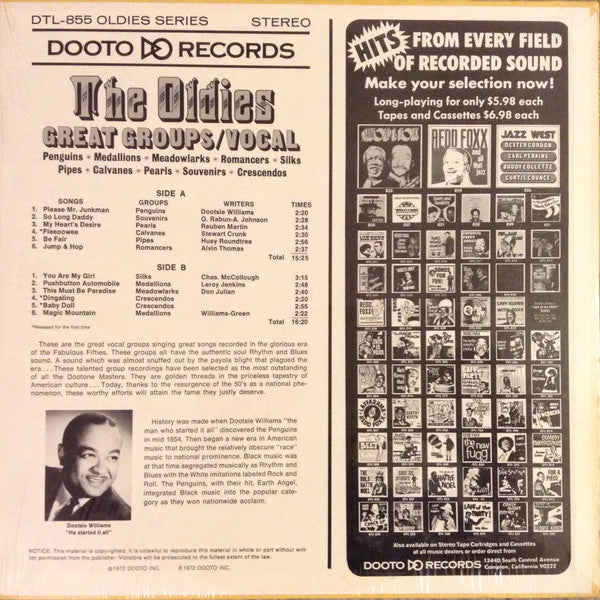 Various - The Oldies Great Groups/Vocal (M) (Vinyl LP)