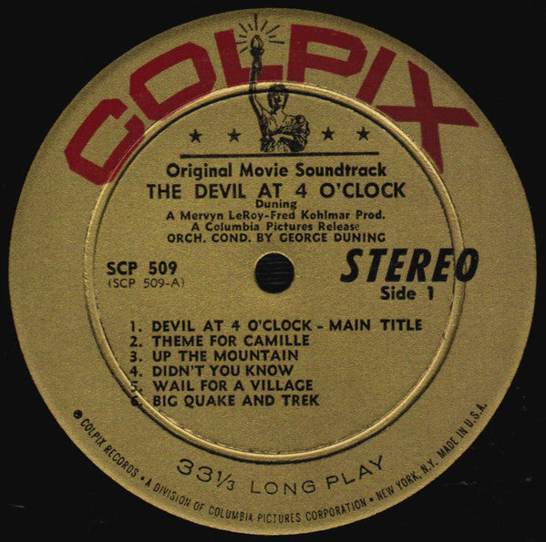Duning, George - The Devil At 4 O'Clock (VG) (Vinyl LP)