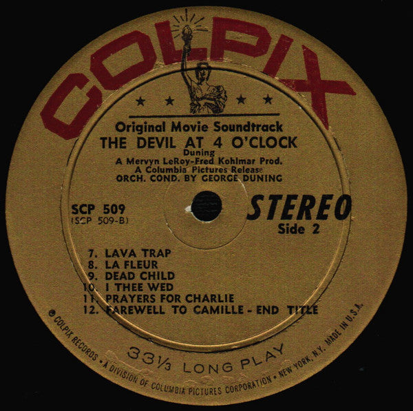 Duning, George - The Devil At 4 O'Clock (VG) (Vinyl LP)