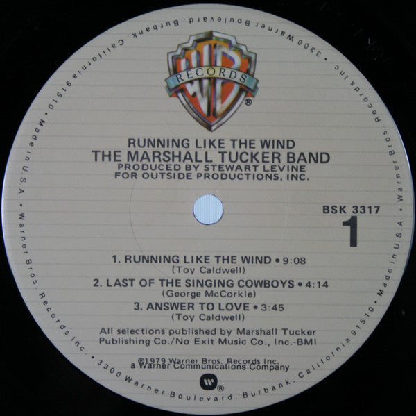Marshall Tucker Band - Running Like The Wind (VG) (Vinyl LP)