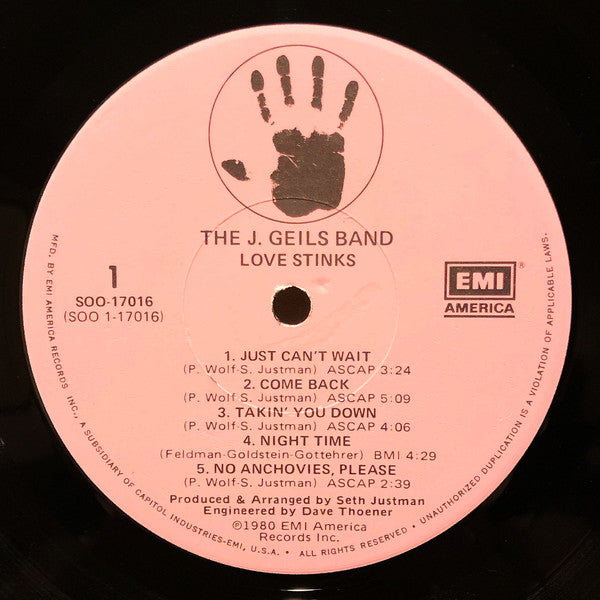Geils, J. Band - Love Stinks (Vinyl, VG+) (Vinyl LP)