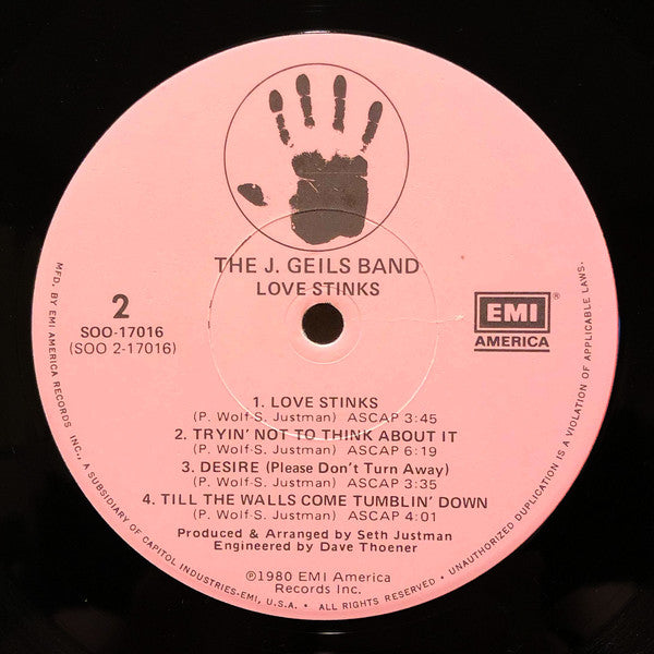 Geils, J. Band - Love Stinks (Vinyl, VG+) (Vinyl LP)