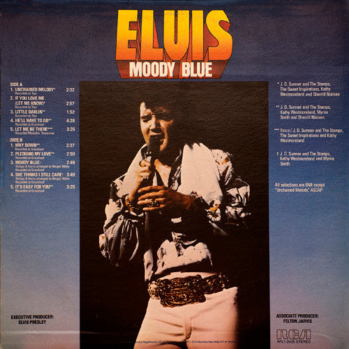 Elvis - Moody Blue (Vinyl, G+) (Vinyl LP)