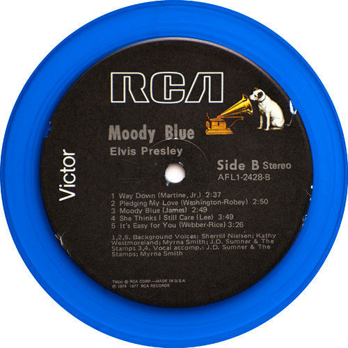 Elvis - Moody Blue (Vinyl, G+) (Vinyl LP)