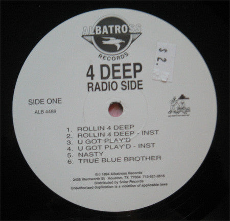 4 Deep - What's Really Goin' On (VG+) (Vinyl LP)