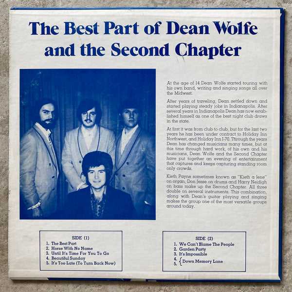 Wolfe, Dean And The Second Chapter - The Best Part (VG+) (Vinyl LP)