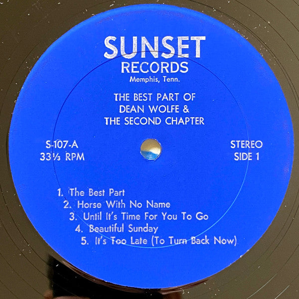 Wolfe, Dean And The Second Chapter - The Best Part (VG+) (Vinyl LP)