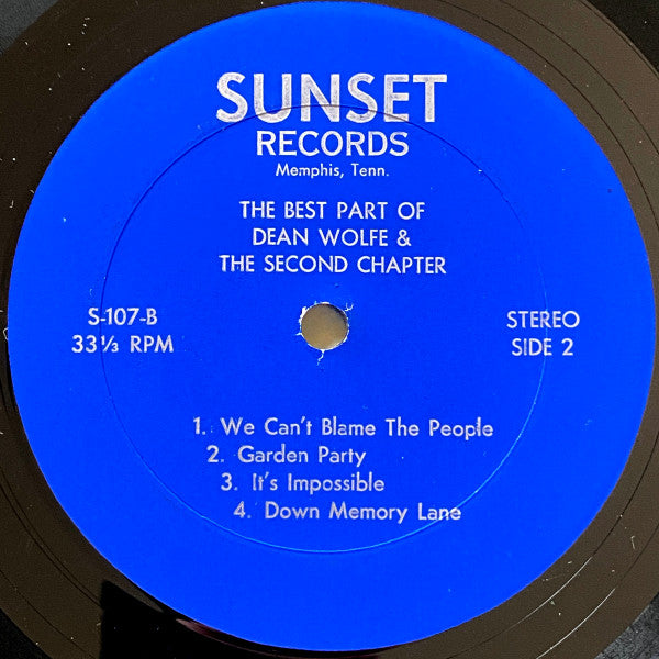 Wolfe, Dean And The Second Chapter - The Best Part (VG+) (Vinyl LP)