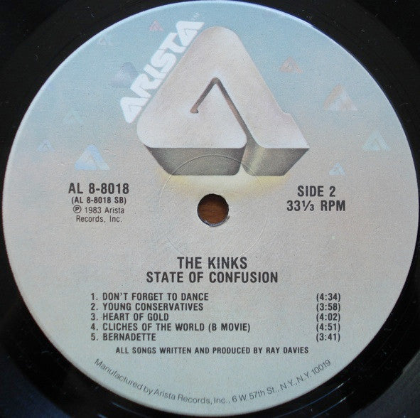 Kinks - State Of Confusion (NM or M-) (Vinyl LP)