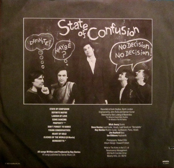 Kinks - State Of Confusion (NM or M-) (Vinyl LP)