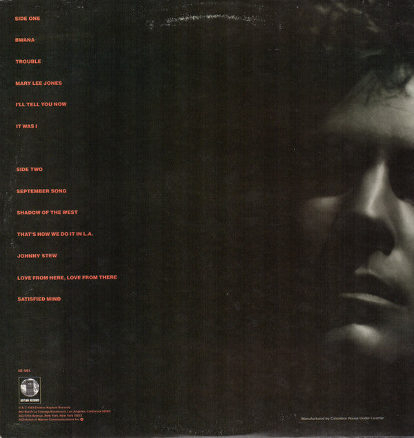 Buckingham, Lindsey - Law And Order (Vinyl, NM or M-) (Vinyl LP)