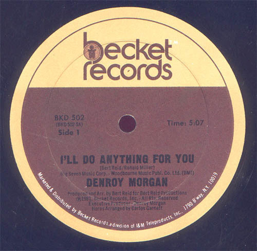 Morgan, Denroy - I'll Do Anything For You (VG) (Vinyl LP)