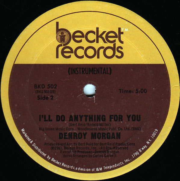 Morgan, Denroy - I'll Do Anything For You (VG) (Vinyl LP)