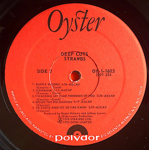 Strawbs - Deep Cuts (VG+) (Vinyl LP)