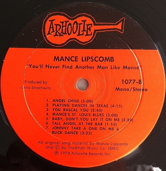 Lipscomb, Mance - You'll Never Find Another Man Like Mance (VG+) (Vinyl LP)