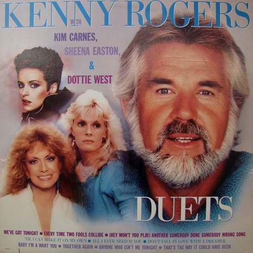 Rogers, Kenny With Kim Carnes, Sheena Easton & Dottie West - Duets (Vinyl, VG+) (Vinyl LP)