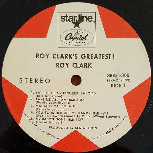 Clark, Roy - Roy Clark's Greatest! (VG) (Vinyl LP)