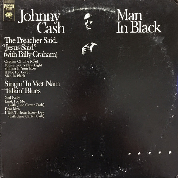 Cash, Johnny - Man In Black (VG) (Vinyl LP)