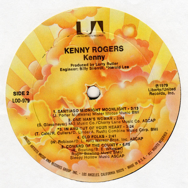 Rogers, Kenny - Kenny (Vinyl, VG) (Vinyl LP)