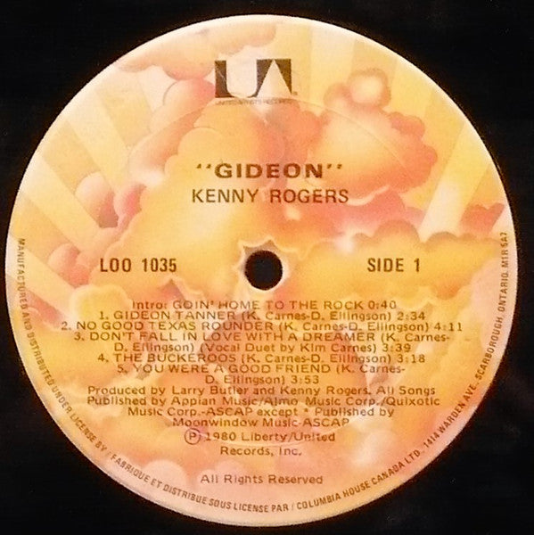 Rogers, Kenny - Gideon (Vinyl, M) (Vinyl LP)