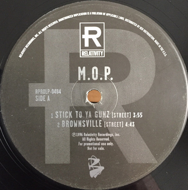 M.O.P. - Stick To Ya Gunz / Brownsville (VG) (Vinyl LP)