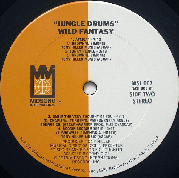 Wild Fantasy - Jungle Drums (VG+) (Vinyl LP)