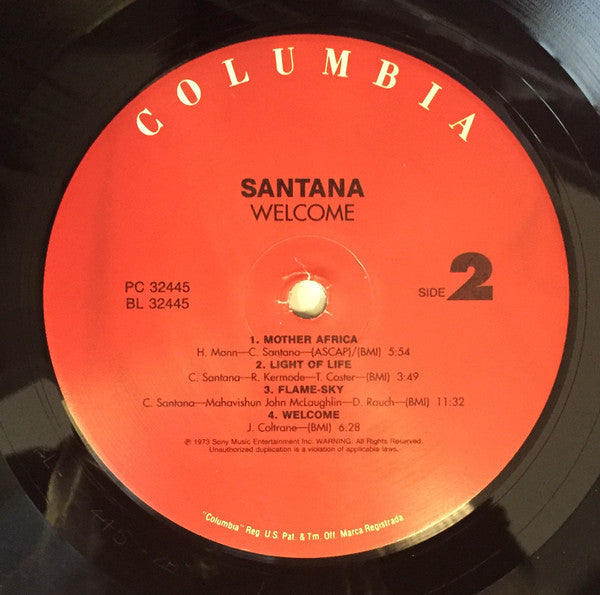 Santana - Welcome (Vinyl, VG+) (Vinyl LP)