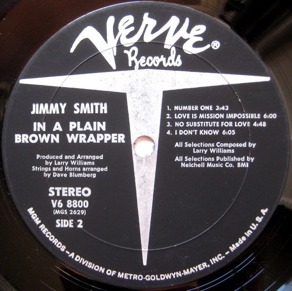 Smith, Jimmy - In A Plain Brown Wrapper (Vinyl, VG) (Vinyl LP)