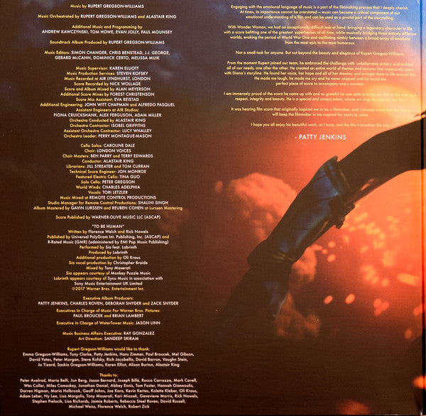 Wonder Woman (Original Motion Picture Soundtrack) (NM or M-) (Vinyl LP)