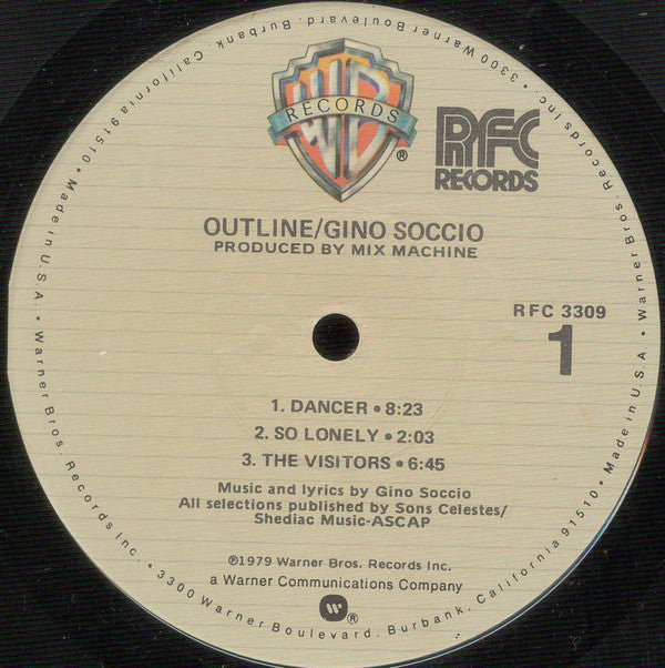 Soccio, Gino - Outline (VG) (Vinyl LP)