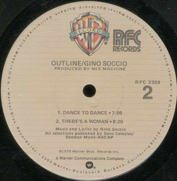 Soccio, Gino - Outline (VG) (Vinyl LP)