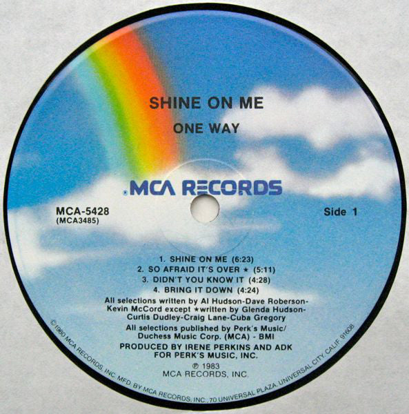 One Way - Shine On Me (VG+) (Vinyl LP)