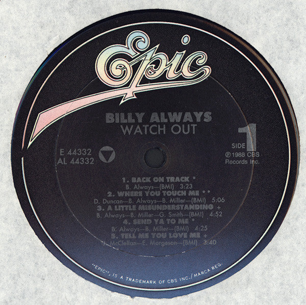 Always, Billy - Watch Out (NM or M-) (Vinyl LP)