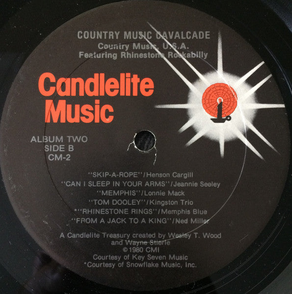 Various - Country Music Cavalcade - Country Music, U.S.A. Featuring Rhinestone Rockabilly (VG+) (Vinyl LP)
