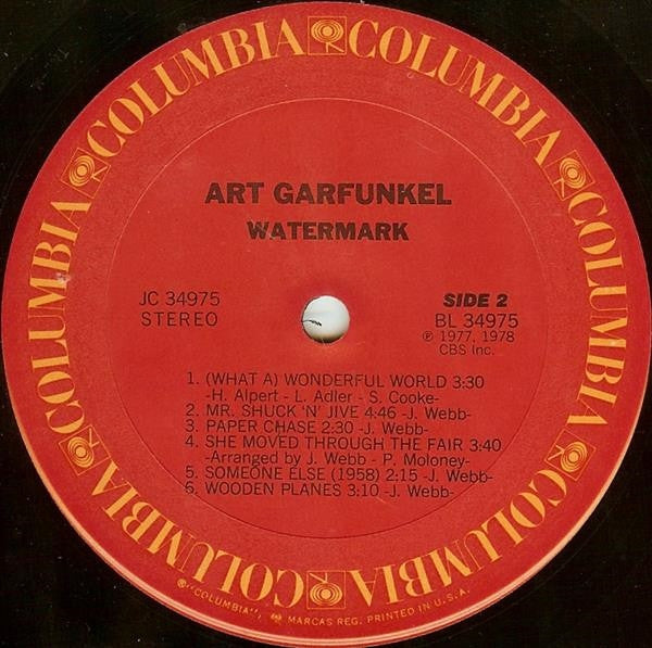 Garfunkel, Art - Watermark (VG+) (Vinyl LP)