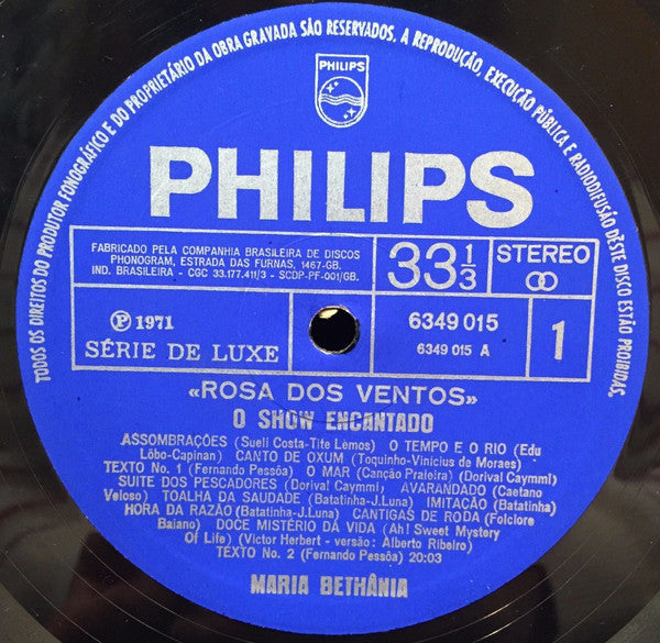 Bethania, Maria - Rosa Dos Ventos (VG+) (Vinyl LP)
