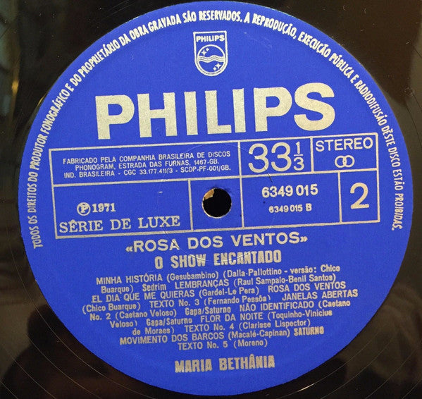 Bethania, Maria - Rosa Dos Ventos (VG+) (Vinyl LP)