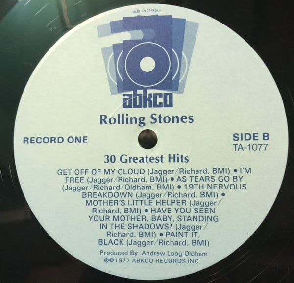 Rolling Stones - 30 Greatest Hits (Vinyl, VG+) (Vinyl LP)