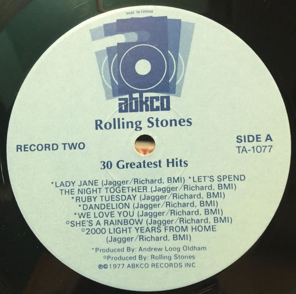 Rolling Stones - 30 Greatest Hits (Vinyl, VG+) (Vinyl LP)