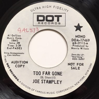 Stampley, Joe - Too Far Gone  (VG) (Vinyl LP)