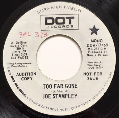 Stampley, Joe - Too Far Gone  (VG) (Vinyl LP)
