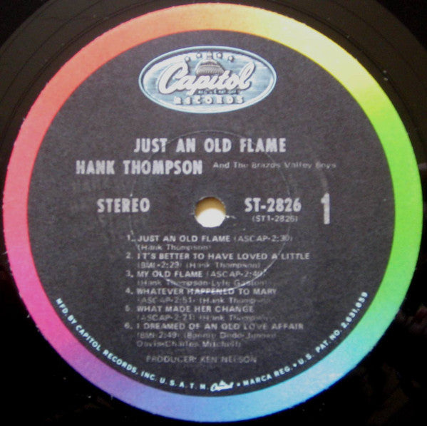 Thompson, Hank And His Brazos Valley Boys - Just An Old Flame (VG+) (Vinyl LP)