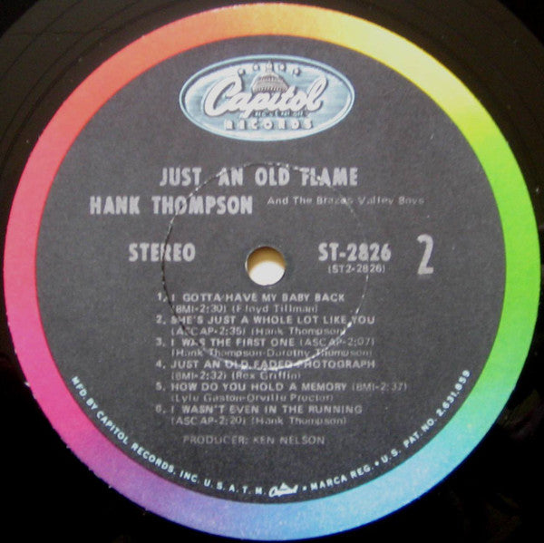 Thompson, Hank And His Brazos Valley Boys - Just An Old Flame (VG+) (Vinyl LP)
