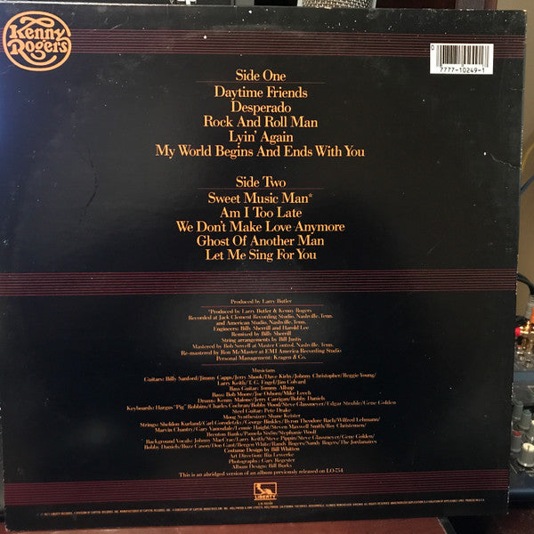 Rogers, Kenny - Daytime Friends (Vinyl, M) (Vinyl LP)