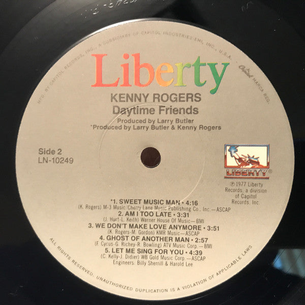 Rogers, Kenny - Daytime Friends (Vinyl, M) (Vinyl LP)