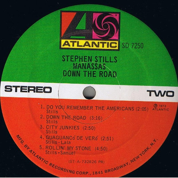 Stills, Stephen / Manassas - Down The Road (VG) (Vinyl LP)
