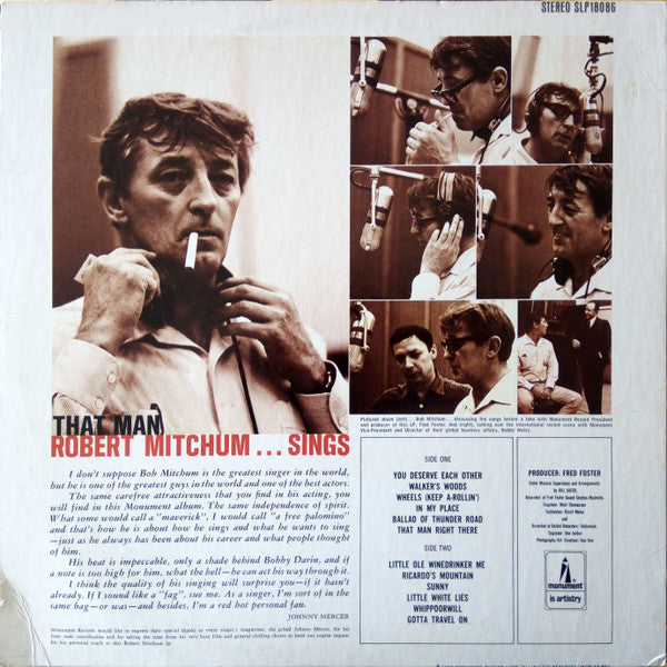 Mitchum, Robert - That Man, Robert Mitchum, Sings (VG+) (Vinyl LP)