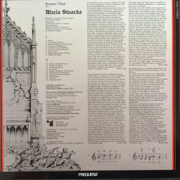 Vlad, Roman with Franco Zeffirelli, Friedrich Schiller - Maria Stuarda, Musiche Di Scena (NM or M-) (Vinyl LP)